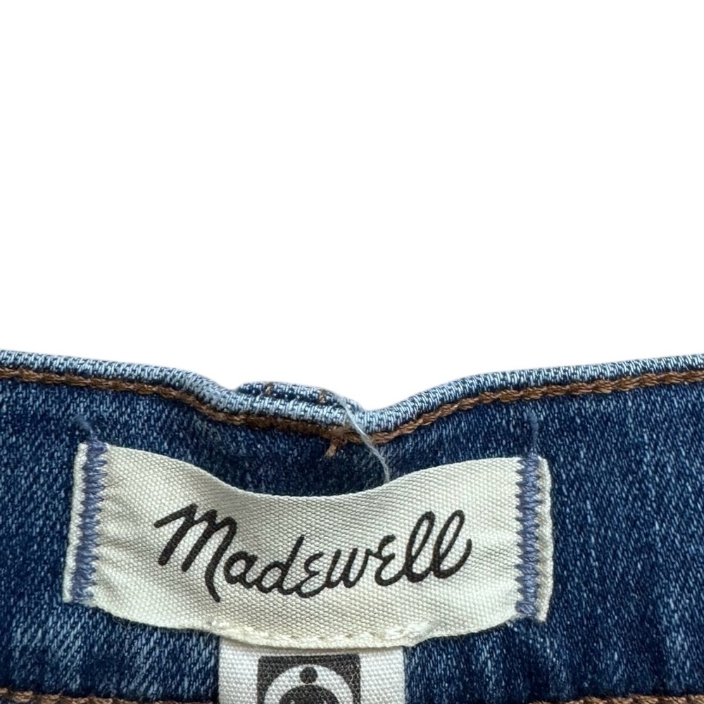 Madewell Women’s flared wide leg crop jeans size 32 blue denim high rise - Picture 2 of 6